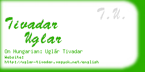 tivadar uglar business card