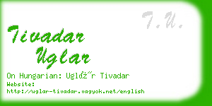 tivadar uglar business card